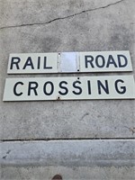 Metal Railroad Crossing Sign