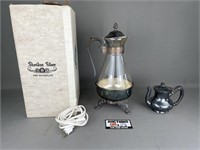 Vintage Sheridan Silver Carafe and Essex Kettle