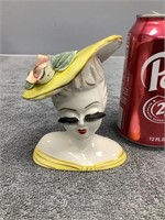 Head Vase  Glamour Girls   Approx. 4 1/2" Tall