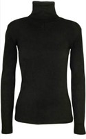 New (Size L) Womens Turtle Neck Printed Long