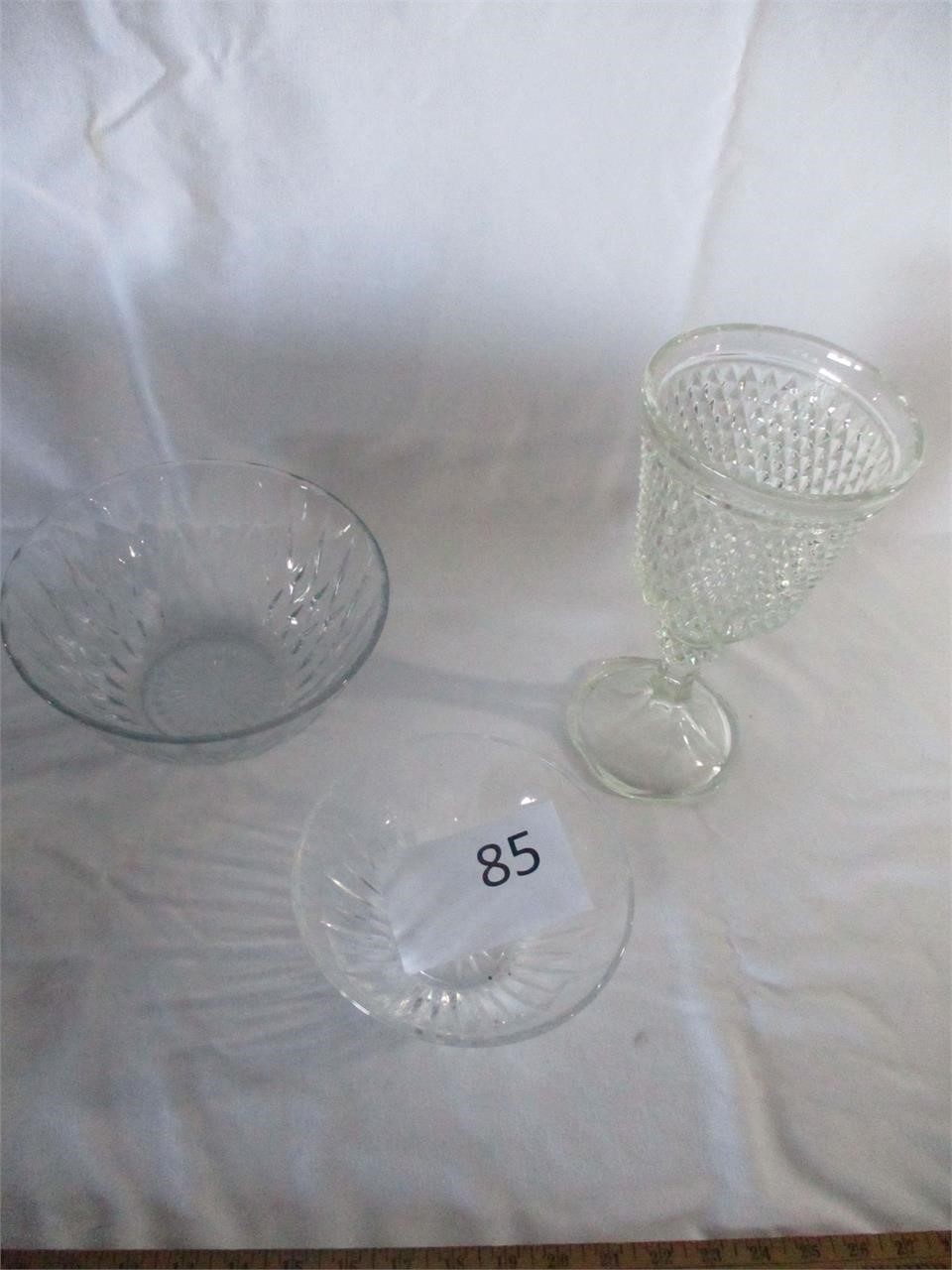 3  Glass Bowls