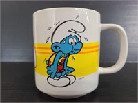 Smurfs 1981 cartoon Wallace & Berrie mug