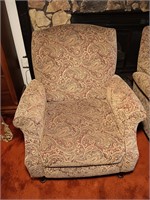 (2) Floral Upholstered Reclining Chairs.