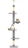 CAT TREE 5-TIER FLOOR TO CEILING CAT TOWER WITH