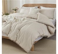 Beige Comforter Set Queen Size