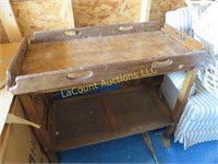 folding side tea cart table