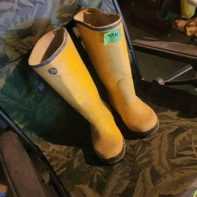 Yellow boots
