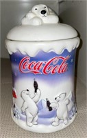 2002 Coca-Cola Polar Bear Cookie Jar, Houston