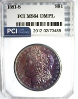 1881-S Morgan MS64 DMPL LISTS $525