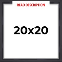 20x20 Shadow Box Frame Black Finish | 1 Depth