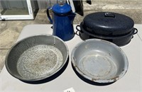 (4) PCS GRANITE WARE