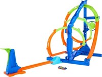 Hot Wheels Toy Car Track Set with 1:64 Vehicle,