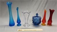 Glassware Grouping: Stretch Vases & More