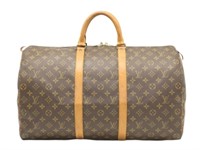 Louis Vuitton Monogram Keepall 50 Boston Bag
