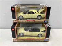 Two Redbox Die Cast Thunderbird Cars