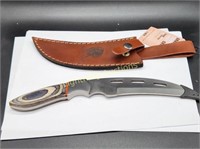 NEW ASHEN EDGE TALON SHAPED FIXED BLADE KNIFE