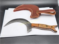 FANTASY SICKLE SHAPED BLADE KNIFE