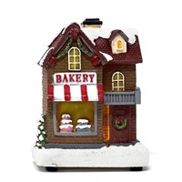 allgala Crafted Polyresin Mini Christmas House Col