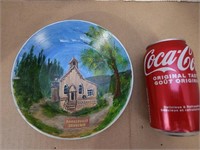 Hand painted Barkersville souvenir plate