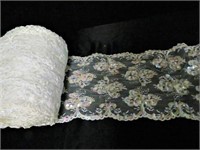 Roll of lace with sequins
