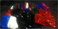 Lot of sequin fabric pieces