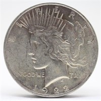 1922-P Peace Silver Dollar - VF