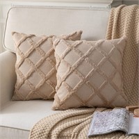 Neelvin 2pc Velvet Sofa Cushions x3