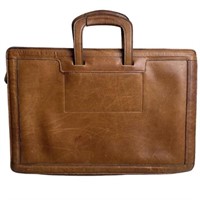 Michael Scott Brown English Boot Leather Briefcase