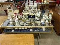 Lot Of Jewelry Figurines Mirror Dresser Set  As