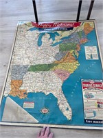 Vintage Happy Motoring Esso Map