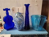 Cobalt Ivy Vase, Studio Art, Empoli Bucket