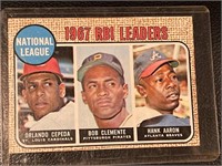1967 RBI Leaders #3 (Aaron, Clemente,etc)