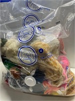 Bag of misc stuffed animals