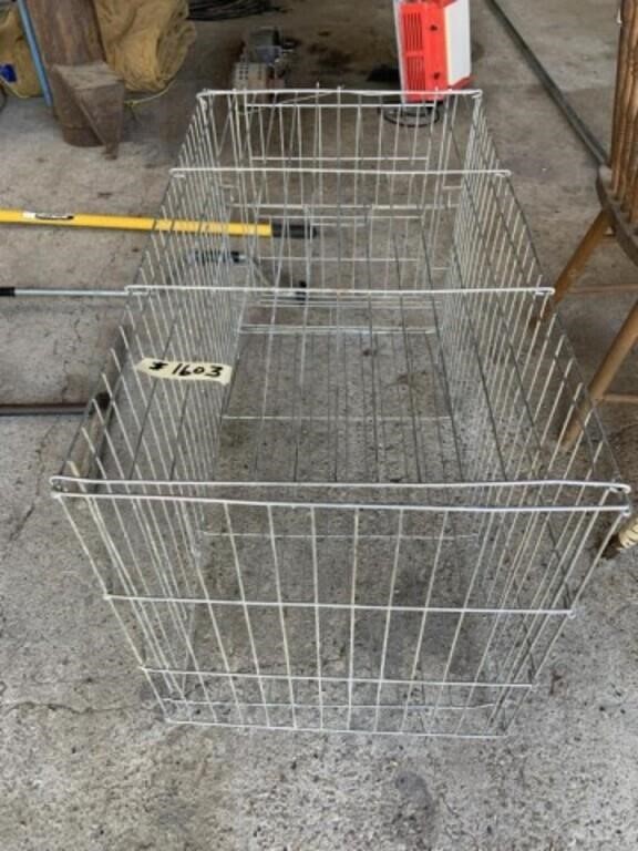 Wire Animal Cage (19"W x 36"L x 24"H)