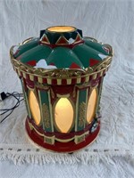 12" Lighted Spinning Carousel