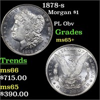 1878-s Morgan $1 Grades GEM+ Unc