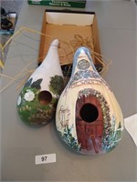 Hand Painted Birdhouse Gourds