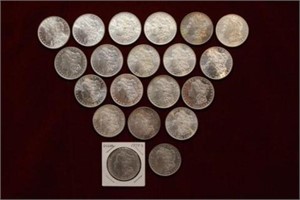 20 Morgan Silver Dollars 2 of each year: 1878, 79,