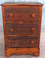 1940'S 3 DRAWER WOOD CHEST