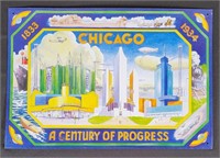 Chicago 'A Century of Progress' Tin Sign
