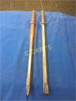 2 Air Jack Hammer Bits - 1"