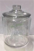 1 gallon size glass canister cookie jar.    1874