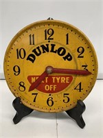 Original Dunlop Dealership Advertising Clock.