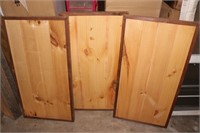 3 Framed Pieces of Wood