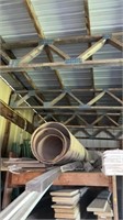 Assortment of lumber and metal