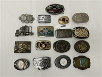 Collection of Belt Buckles (Some Silver)