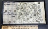 Silver Foreign Coins Lot Collection