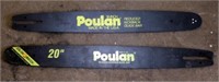 Lot of 2 Poulan Chainsaw Bars