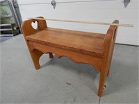 Wooden bench approx. 31" long