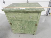 Antique wooden cupboard; approx. 26" W x 29" H x